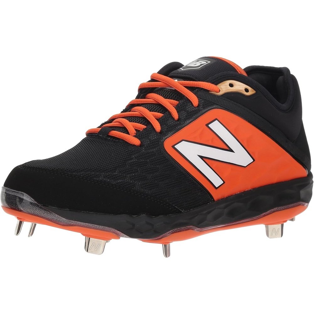 image:imageNew Balance Mens 3000 V4 Metal Baseball ShoeBlackOrange