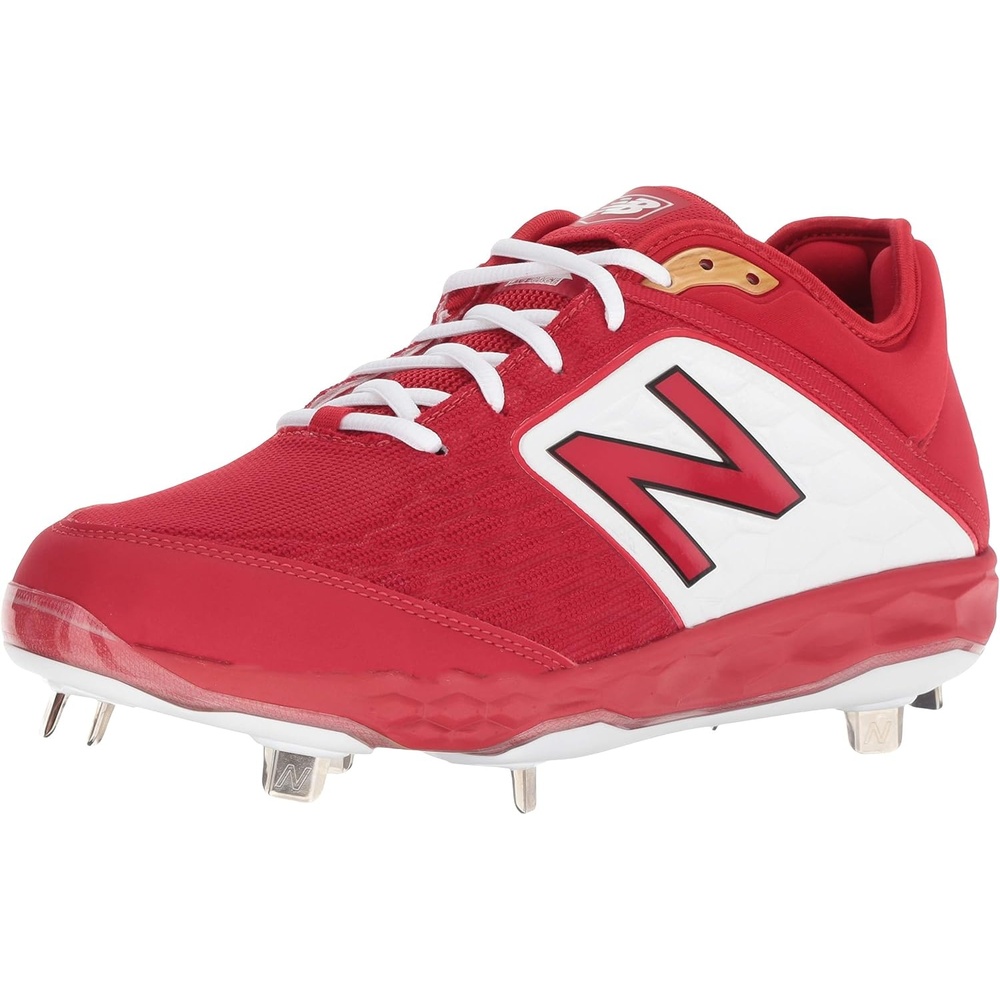 image:imageNew Balance Mens 3000 V4 Metal Baseball ShoeRedWhite