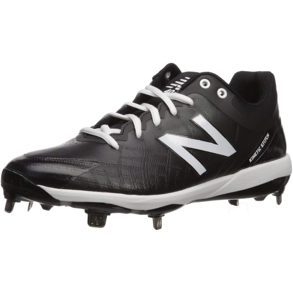 image:imageNew Balance Mens 4040 V5 Metal Baseball ShoeBlackWhite