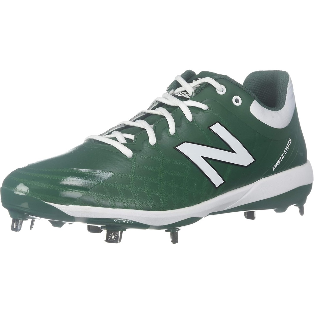 image:imageNew Balance Mens 4040 V5 Metal Baseball ShoeGreenWhite