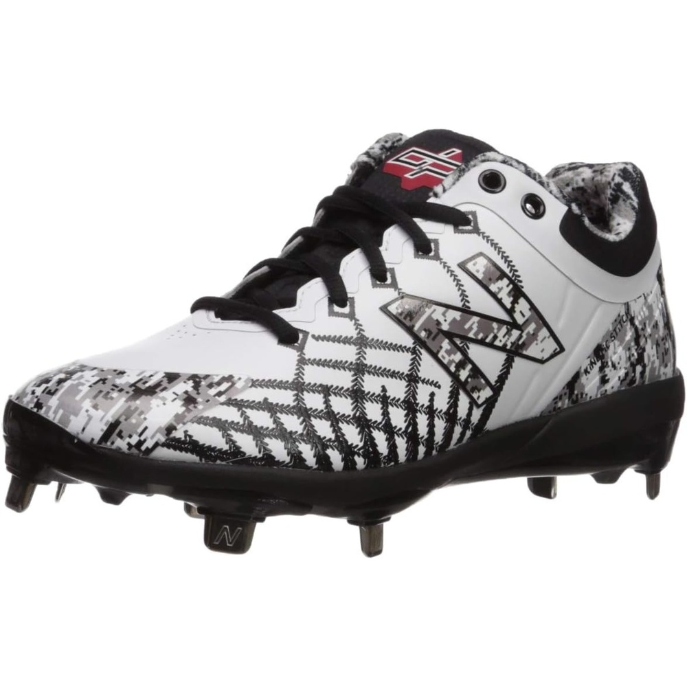 image:imageNew Balance Mens 4040 V5 Metal Baseball ShoePedroia WhiteCamo