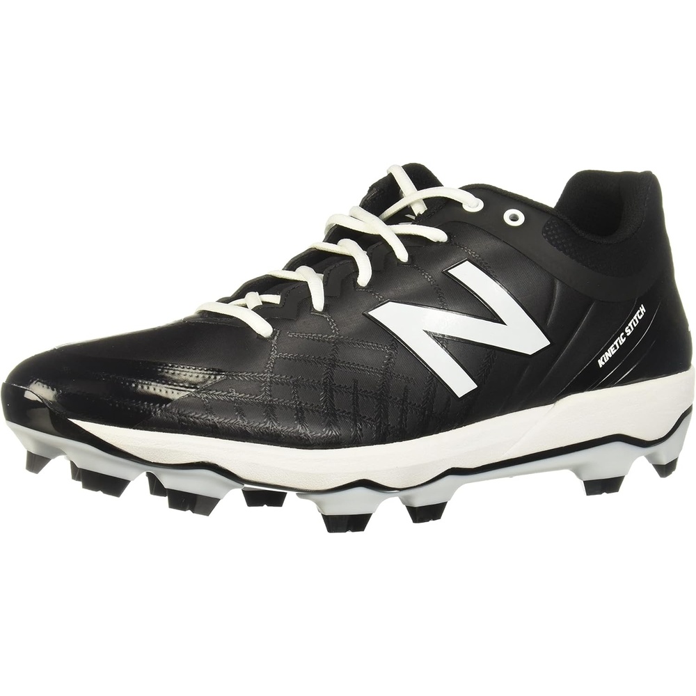 image:imageNew Balance Mens 4040 V5 TPU MoldedBaseball ShoeBlackWhite