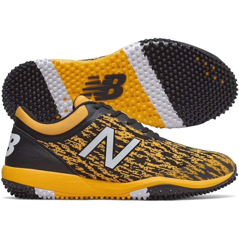 image:imageNew Balance Mens 4040 V5 Turf Baseball ShoeBlackYellow
