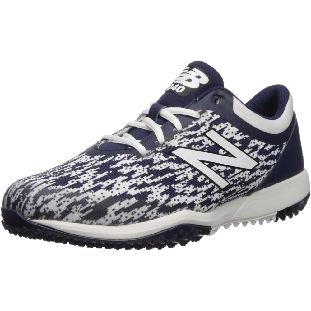 image:imageNew Balance Mens 4040 V5 Turf Baseball ShoeNavyWhite