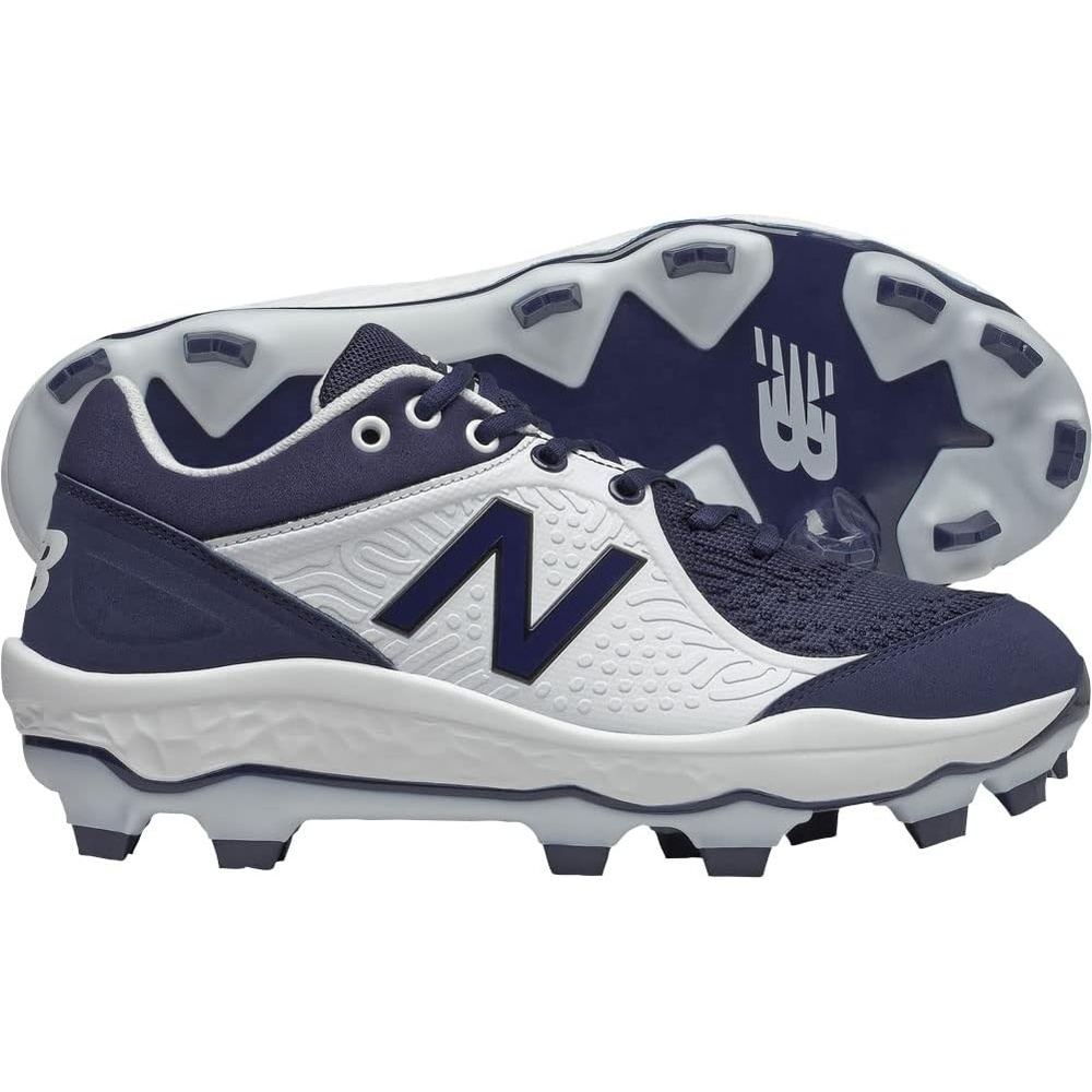 image:imageNew Balance Mens Fresh Foam 3000 V5 Metal Baseball ShoeNavyWhite