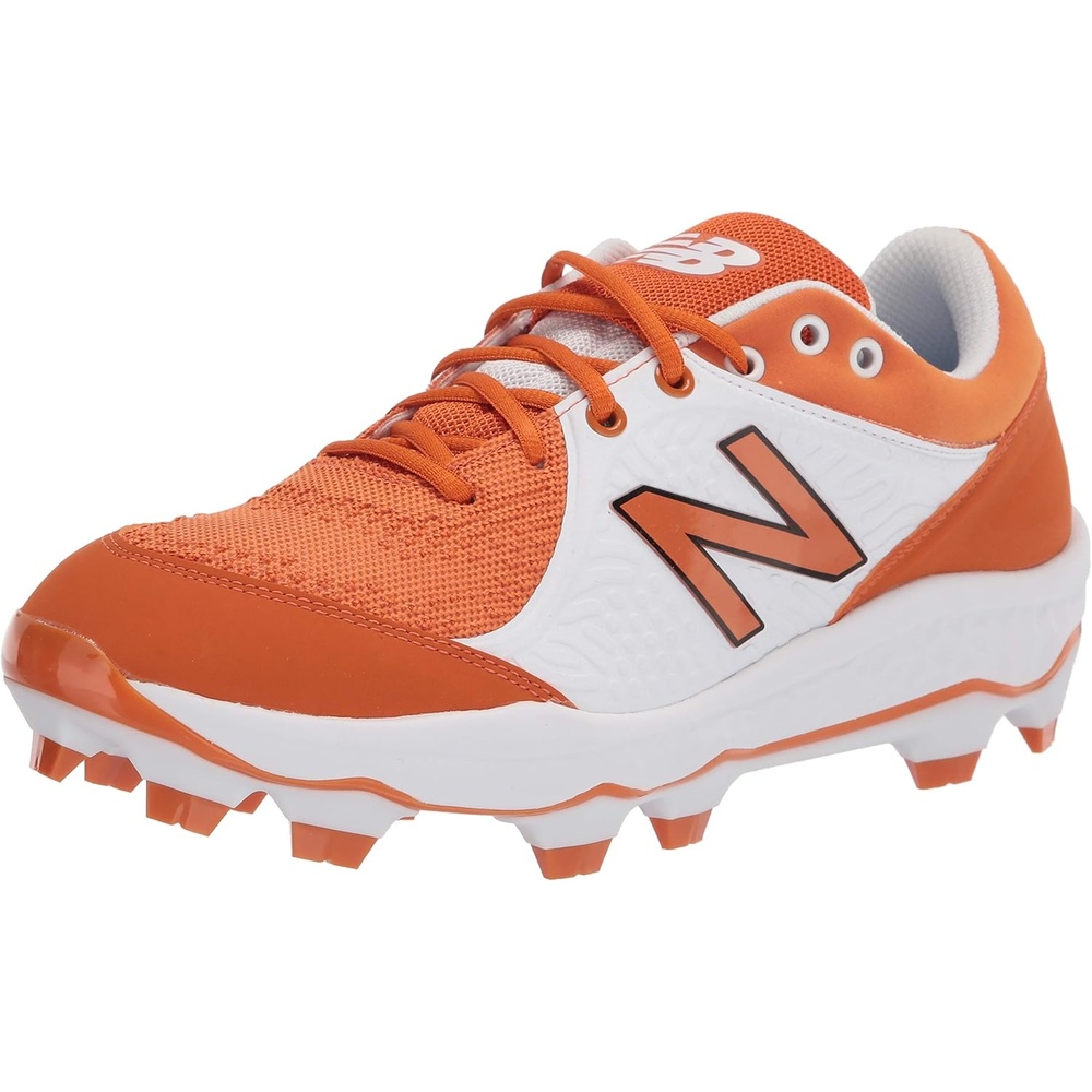 image:imageNew Balance Mens Fresh Foam 3000 V5 Metal Baseball ShoeTexas OrangeWhite