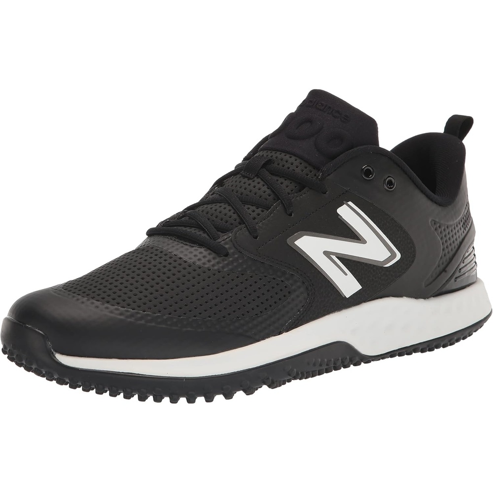 image:imageNew Balance Mens Fresh Foam 3000 V6 TurfTrainer ShoesBlackWhite