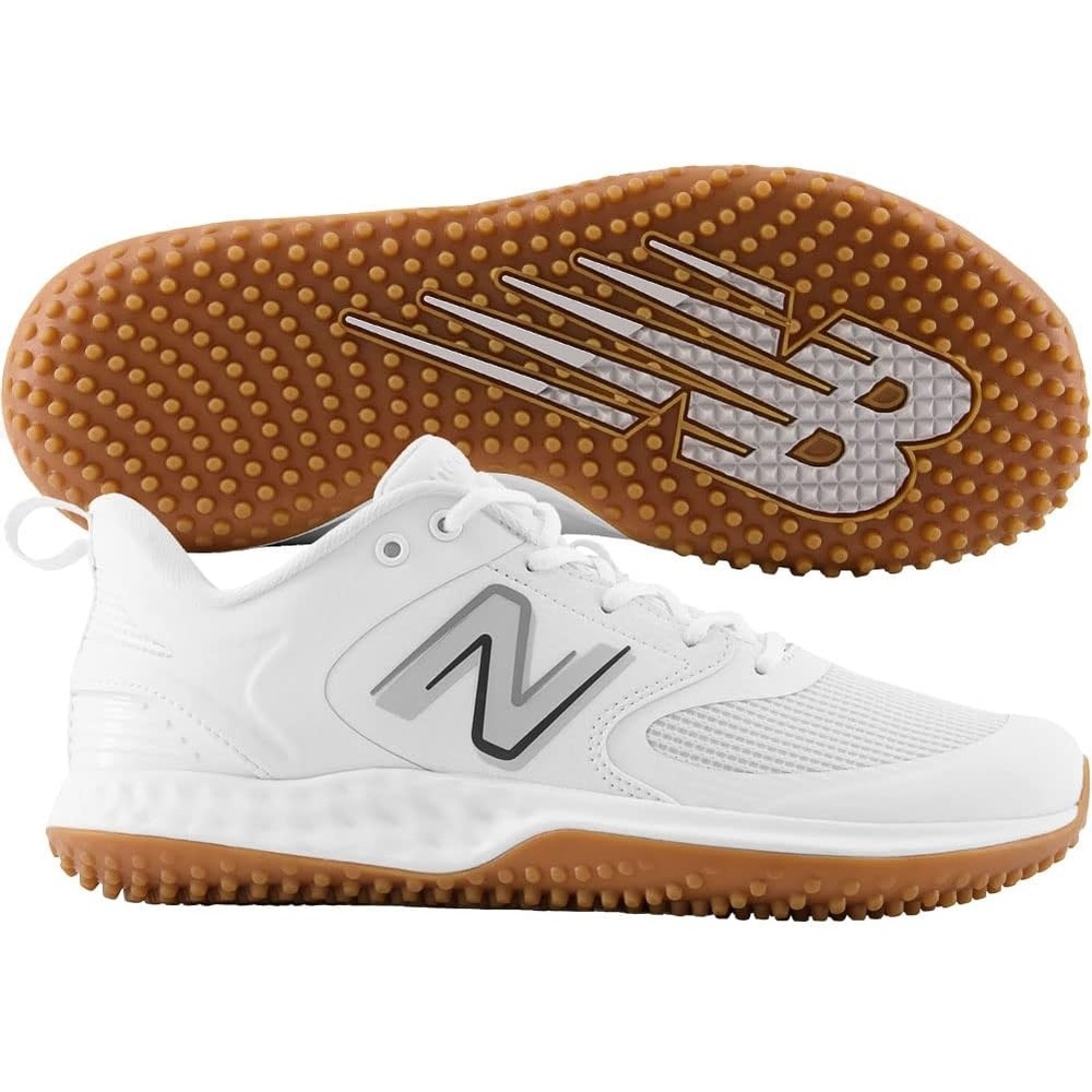image:imageNew Balance Mens Fresh Foam 3000 V6 TurfTrainer ShoesWhiteWhiteGum