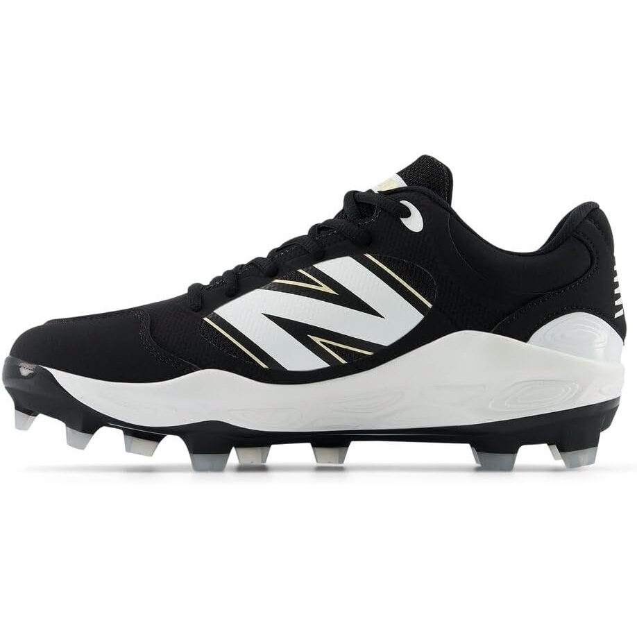 image:imageNew Balance Mens Fresh Foam 3000 V7 Molded Baseball ShoeBlackWhite