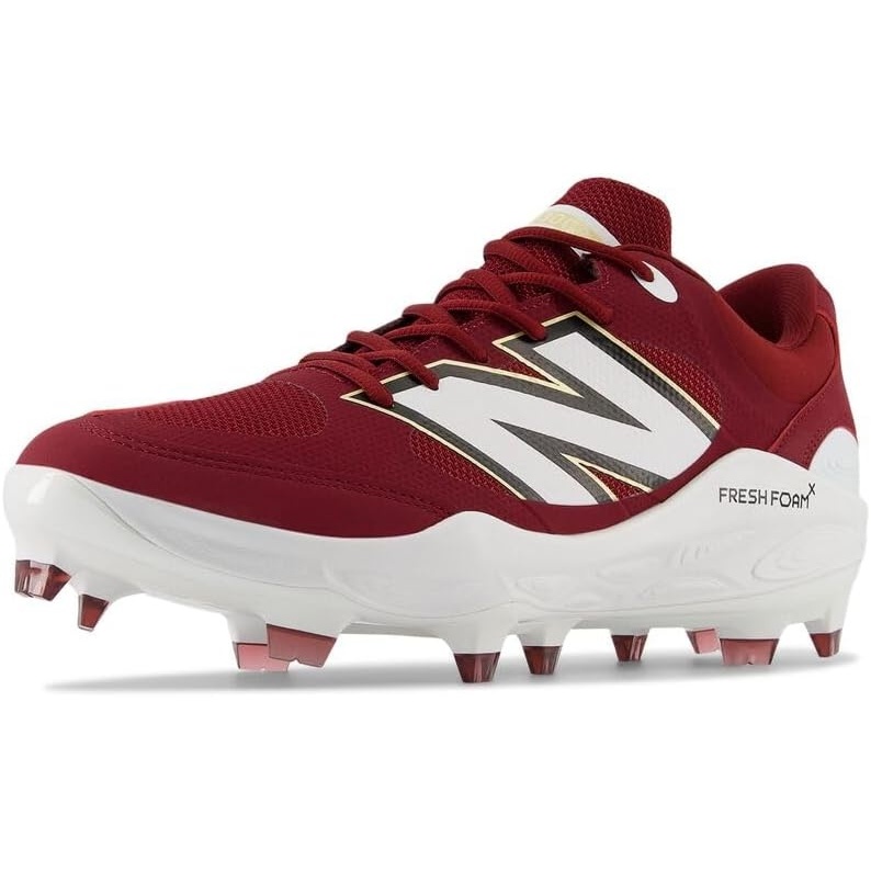 image:imageNew Balance Mens Fresh Foam 3000 V7 Molded Baseball ShoeMercury RedGold