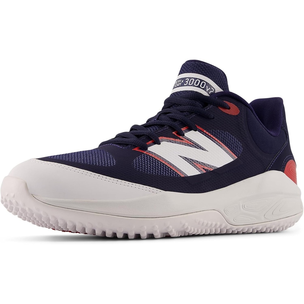 image:imageNew Balance Mens Fresh Foam 3000 V7 TurfTrainerWhiteTeam RedTeam Navy