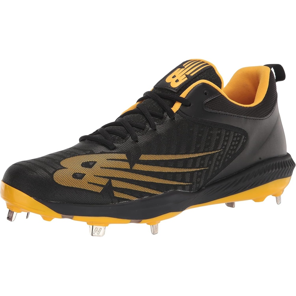 image:imageNew Balance Mens FuelCell 4040 V6 Metal Baseball ShoesBlackYellow