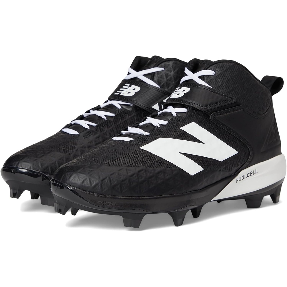 image:imageNew Balance Mens FuelCell 4040 V8 MidMolded Baseball CleatsBlackWhite
