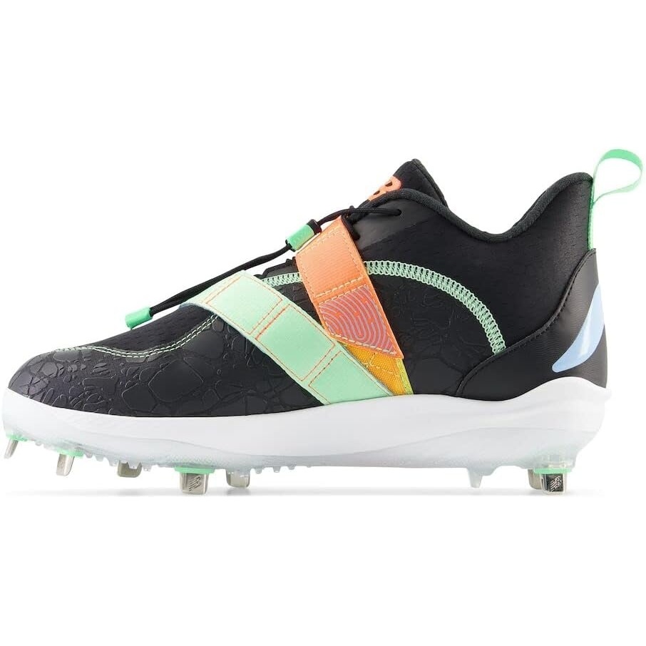 image:imageNew Balance Mens FuelCell Lindor V2 Metal Baseball ShoesBlackNeon DragonflyElectric Jade