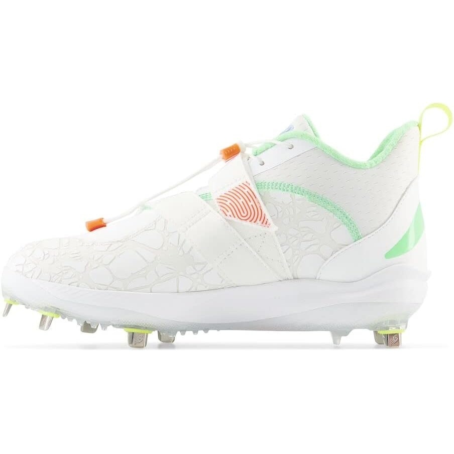 image:imageNew Balance Mens FuelCell Lindor V2 Metal Baseball ShoesOptic WhiteNeon DragonflyElectric Jade