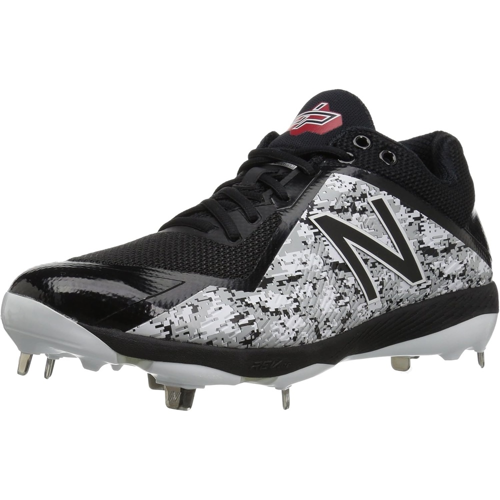 image:imageNew Balance Mens L4040v4 Metal Baseball ShoeBlackCamo Green