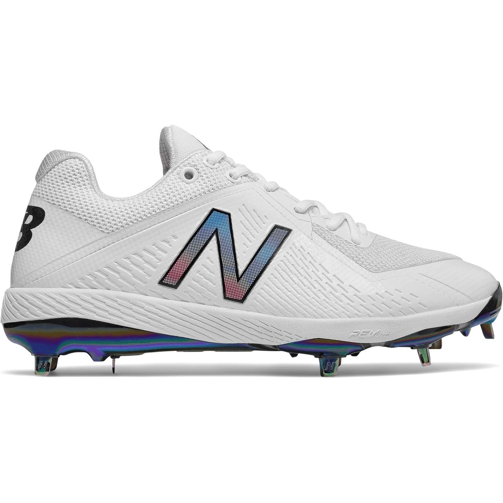 image:imageNew Balance Mens L4040v4 Metal Baseball ShoeWhiteBlue