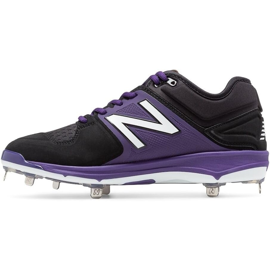 image:imageNew Balance Mens M3000v3 Metal Baseball ShoeBlackPurp