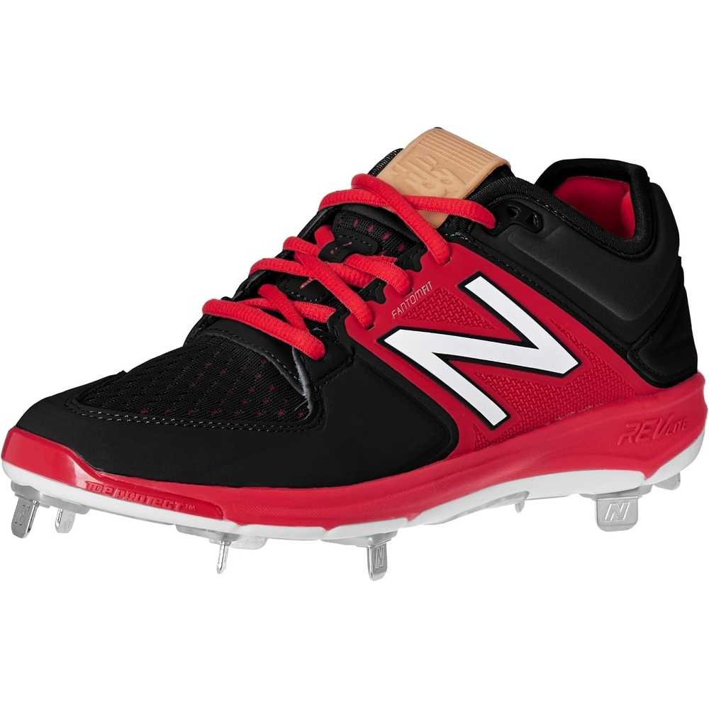 image:imageNew Balance Mens M3000v3 Metal Baseball ShoeBlackRed