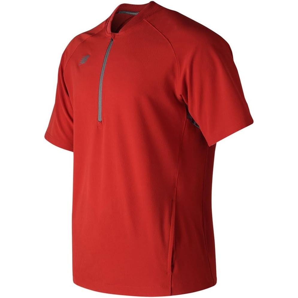 image:imageNew Balance Mens Short Sleeve 3000 Batting JacketTeam Red Inline