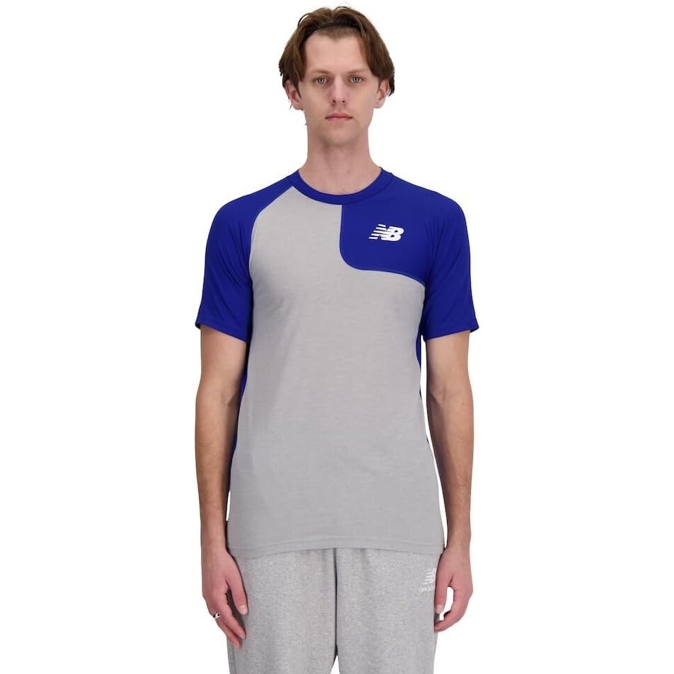 image:imageNew Balance Mens Ss Asym Baseball Top LeftTeam Royal