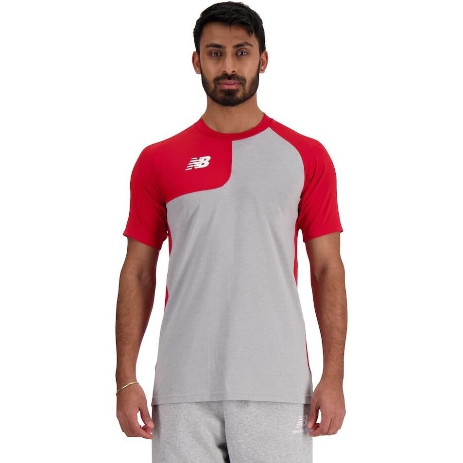 image:imageNew Balance Mens Ss Asym Baseball Top RightTeam Red