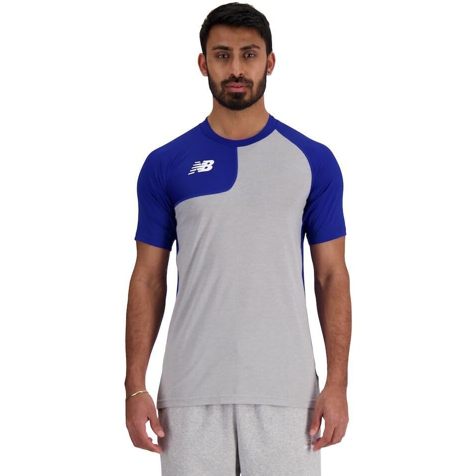 image:imageNew Balance Mens Ss Asym Baseball Top RightTeam Royal