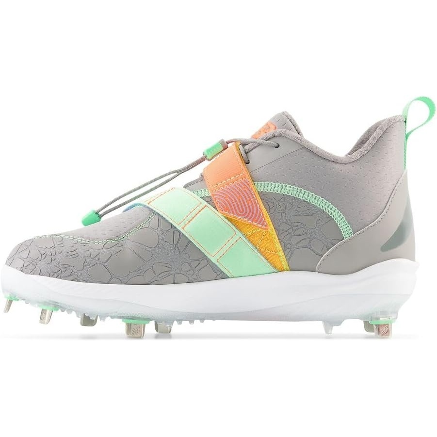 image:imageNew Balance Unisex Adult FuelCell Lindor V2 Metal Baseball ShoesTeam Away GreyNeon DragonflyElectric Jade