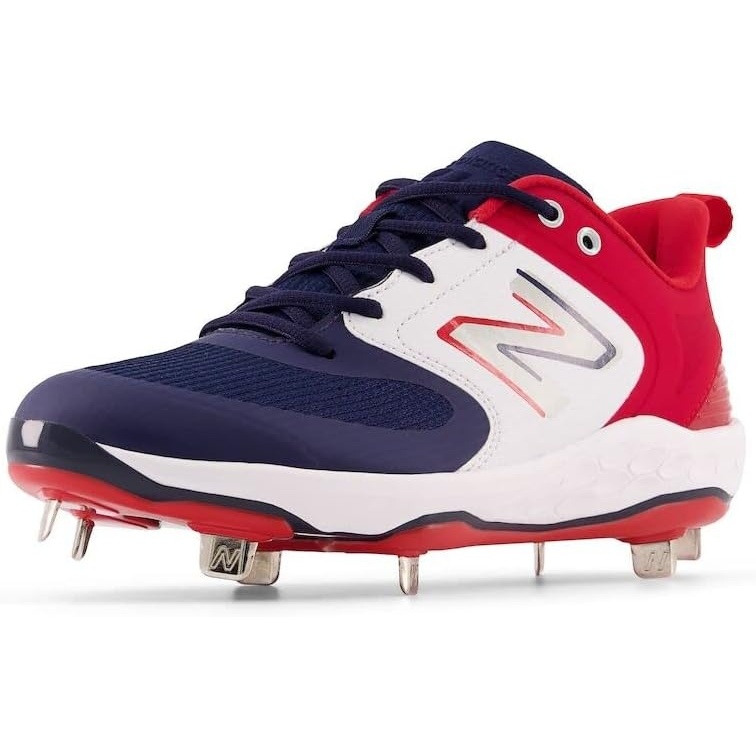 image:imageNew Balance Womens Fresh Foam X Velo V3 MetalRedWhiteNavy Blue