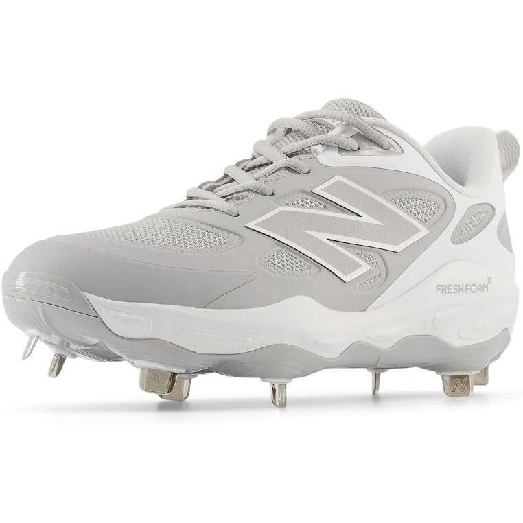 image:imageNew Balance Womens Fresh Foam X Velo V4 Metal Softball ShoesRaincloudWhite