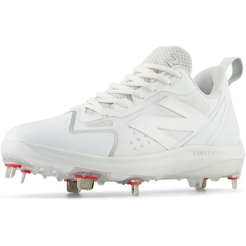 image:imageNew Balance Womens FuelCell Romero Duo V2 Metal Softball ShoeWhiteSilver Metalic