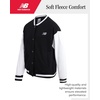 New Balance Girls 2 Piece Fleece Baseball Jacket & Jogger Sweatpants 7-12(Black)