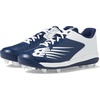 New Balance Kid’s 4040 V6 Molded Baseball Shoe(Navy/White)