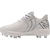 New Balance Kid’s 4040 V6 Molded Baseball Shoe(White/Black)