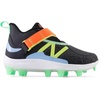 New Balance Kids’ Lindor V2 Baseball Shoes(Black/Neon Dragonfly)