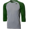 New Balance Mens 3/4 Baseball Raglan Top(Team Dark Green)