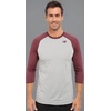 New Balance Mens 3/4 Baseball Raglan Top(Team Maroon)