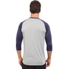 New Balance Mens 3/4 Baseball Raglan Top(Team Navy)