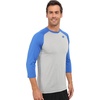 New Balance Mens 3/4 Baseball Raglan Top(Team Royal)
