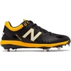 New Balance Men’s 4040 V5 Metal Baseball Shoe(Black/Yelllow)