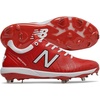 New Balance Men’s 4040 V5 Metal Baseball Shoe(Red/White)
