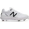 New Balance Men’s 4040 V5 Metal Baseball Shoe(White/White)
