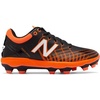 New Balance Mens 4040 V5 TPU MoldedBaseball Shoe(Black/Orange)