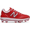 New Balance Mens 4040 V5 TPU MoldedBaseball Shoe(Red/White)