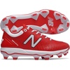 New Balance Mens 4040 V5 TPU MoldedBaseball Shoe(Red/White)