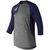 New Balance Men’s Baseball Assymetric Right 3/4 Sleeve(Team Navy)