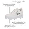 New Balance Men’s Fresh Foam 3000 V6 Molded Baseball Shoes(Synthetic White/White)