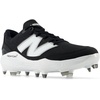 New Balance Men’s Fresh Foam 3000 V7 Molded Baseball Shoe(Black Synthetic/White)
