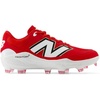 New Balance Men’s Fresh Foam 3000 V7 Molded Baseball Shoe(Team Red/White)
