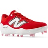 New Balance Men’s Fresh Foam 3000 V7 Molded Baseball Shoe(Team Red/White)
